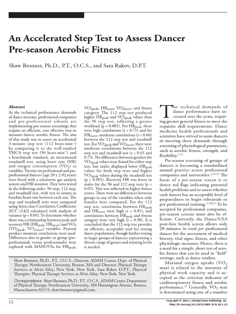 Ymca 3 Minute Step Test Protocol – OZIEH