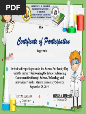 Certificate Science