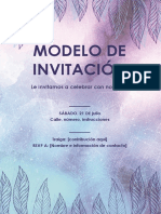 Modelo de Invitación