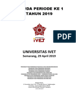 Buku Wisuda Periode Ke 1 Universitas Ivet 2019