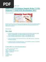 Soal Pts Kelas 7 Semester 1
