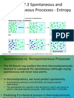 Spontaneous and Nonspontaneous Processes - Entropy