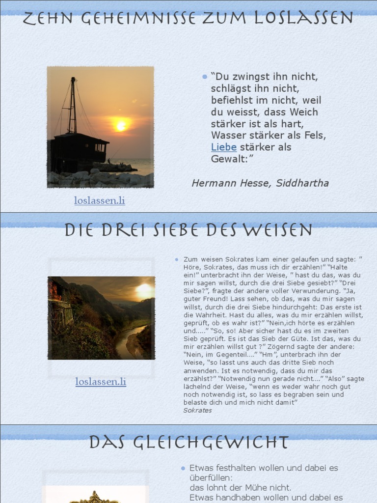 Loslassen Zehn Auserlesene Zitate Zum Thema Loslassen