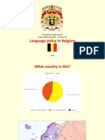 Apresentação - Language Policy in Belgium