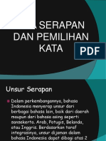 OPTIMASI KATA SERAPAN DAN PEMILIHAN