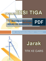 Pembelajaran Jarak Antara Titik Dan Garis