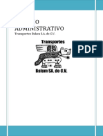 Estudio Administrativo de Una Empresa de Transporte