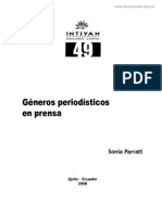 Géneros Periodísticos