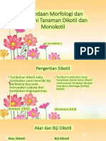 KELOMPOK 5 Perbedaan Morfologi Dan Anatomi Tanaman Dikotil Dan Monokotil