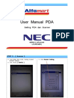 User Manual SET - SCANER - PDA - NEC Aplikasi Louncher