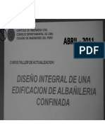 Curso de Diseno de ALbanileria 1