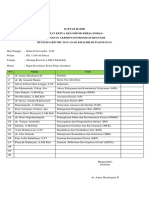 Daftar Hadir Rapat