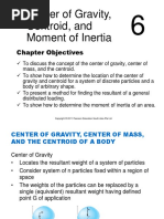 Center of Gravity, Centroid, and Moment of Inertia