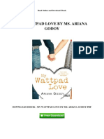 My Wattpad Love by Ms Ariana Godoy