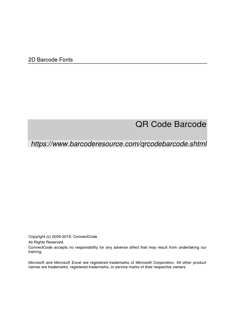 QR Code Barcode | PDF | Qr Code | Component Object Model