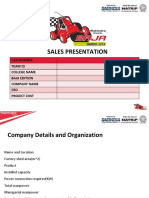 BAJA SAEINDIA 2019 - SALES PRESENTATION Template