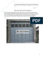 Jual Pintu Lipat Besi Minimalis Bekasi - PabrikPintu - Co.id