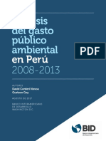 Analisis de Gasto Publico Ambiental en Peru