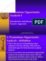 Promotions Opportunity Analysis