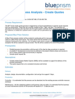 BluePrism - Initial Process Analysis (IPA) Sample