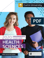 Curtin University 2020 Health Sciences Undergraduate Guide