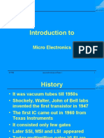 Introduction To: Micro Electronics