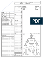 CORPS - Character Sheet