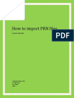 How To Import PRN Files in Idea