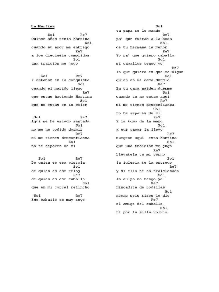 Letra Canción | PDF