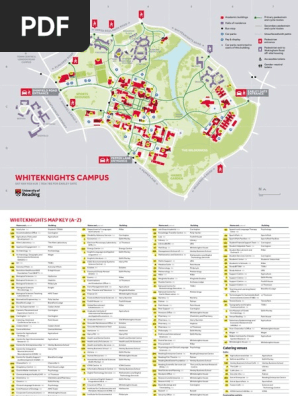 University Of Reading Whiteknights Campus Map Whiteknights Campus Map | Pdf | Science