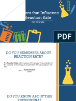 Factors That Influence Reaction Rate