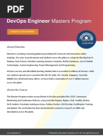 Course Curriculum - DevOps Engineer Master Program