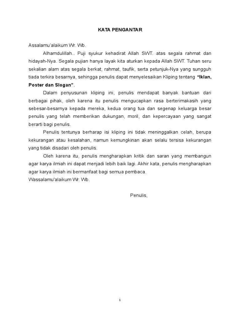 Makalah Iklan Dan Poster Serta Slogan