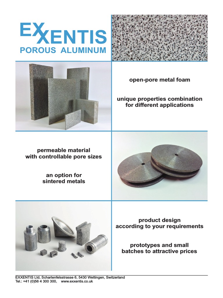 Advantages of Porous Aluminum | PDF | Porosity | Sintering