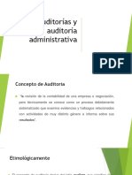 Auditorías y Auditoría Administrativa 1