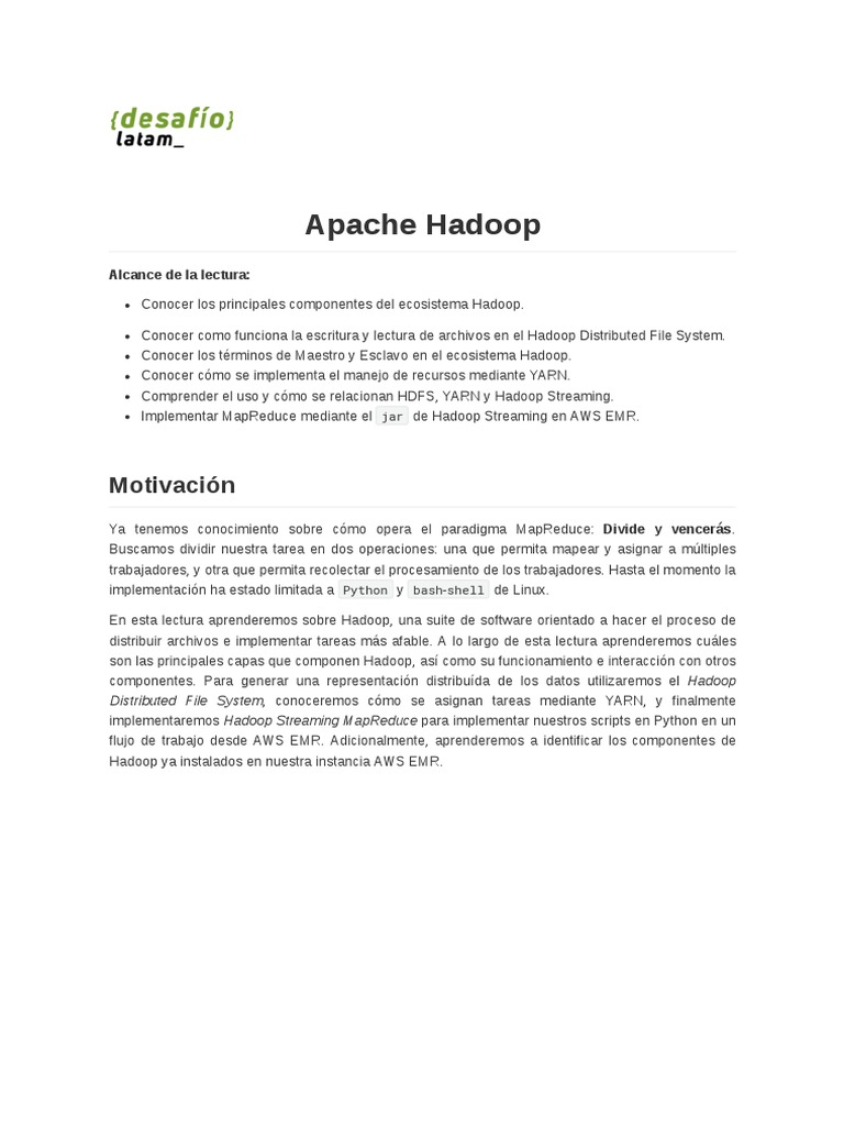 Introducción a Apache Hadoop | PDF | Apache Hadoop | Mapa reducido