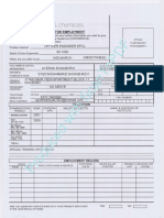Employment Form - Front Page