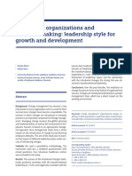 07 Healthcare Organizations and Decision Making Leadership Style For Growth and Development