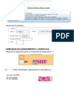 Evaluación de Historia Mapas y Planos