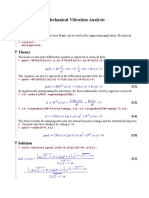 Damped Harmonic Oscillators Vibration Analysis 2017