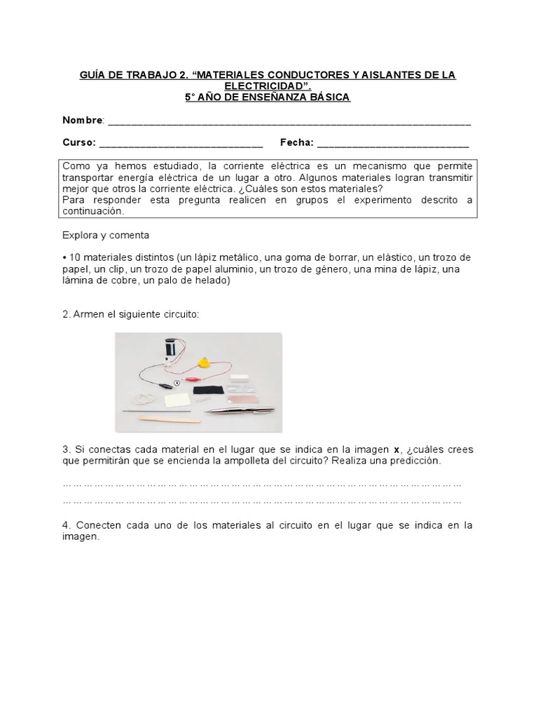 Materiales Conductores y Aislantes | PDF
