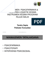 Manajemen Farmakoterapi & Kesiapan Logistik Keswa