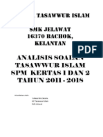 analisis-soalan-spm tasawwur islam 2011-2018 