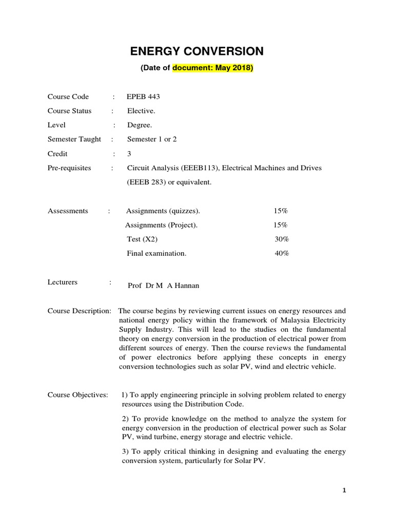 Course O Photovoltaic System Engineering