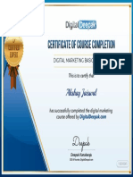 Marketing Certificate PDF