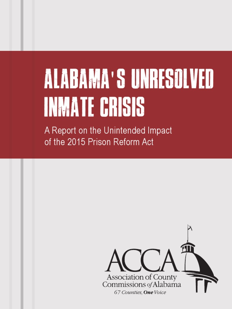 Alabama Counties Report On Inmate Crisis | PDF | Parole | Prison
