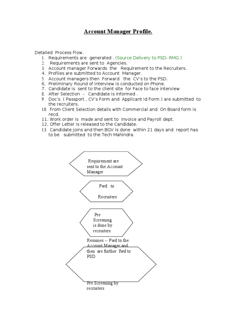 Account Manager Profile | PDF