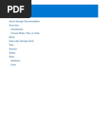 Azure Blob Storage Documentation