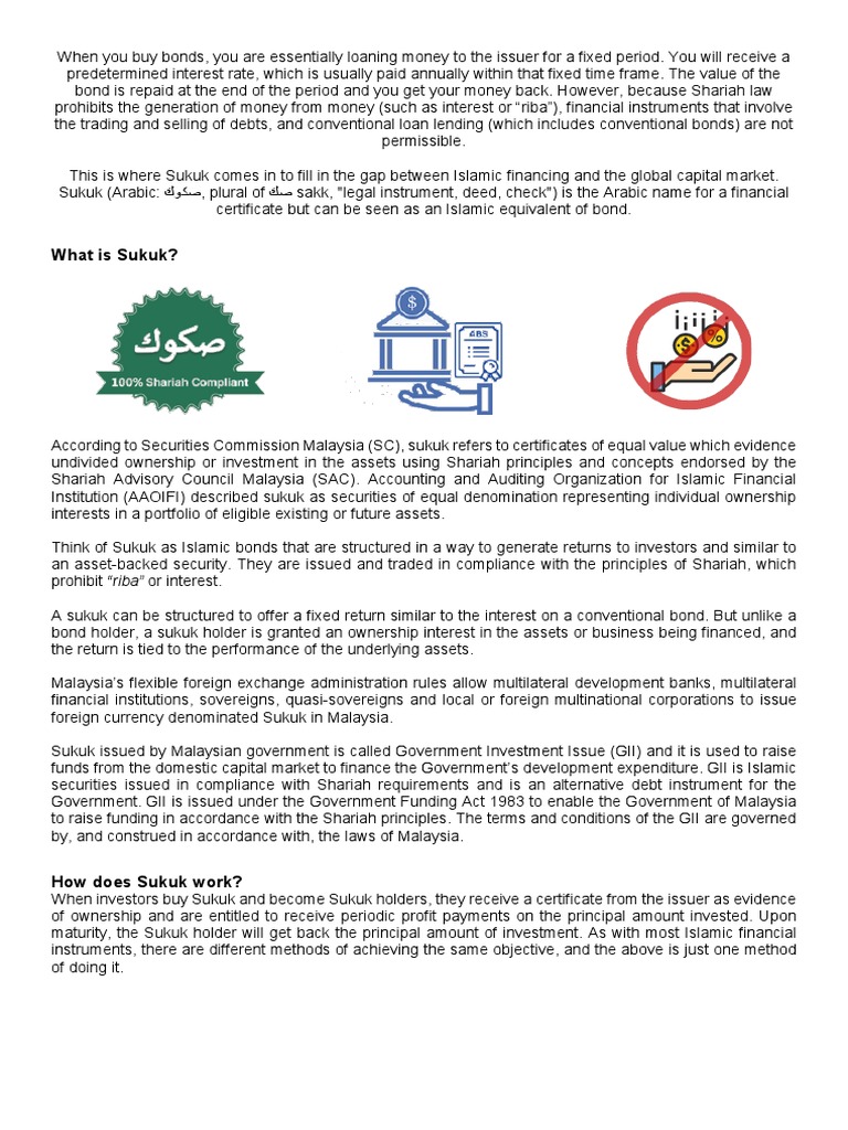 What Is Sukuk Pdf Bonds Finance Islamic Banking And Finance