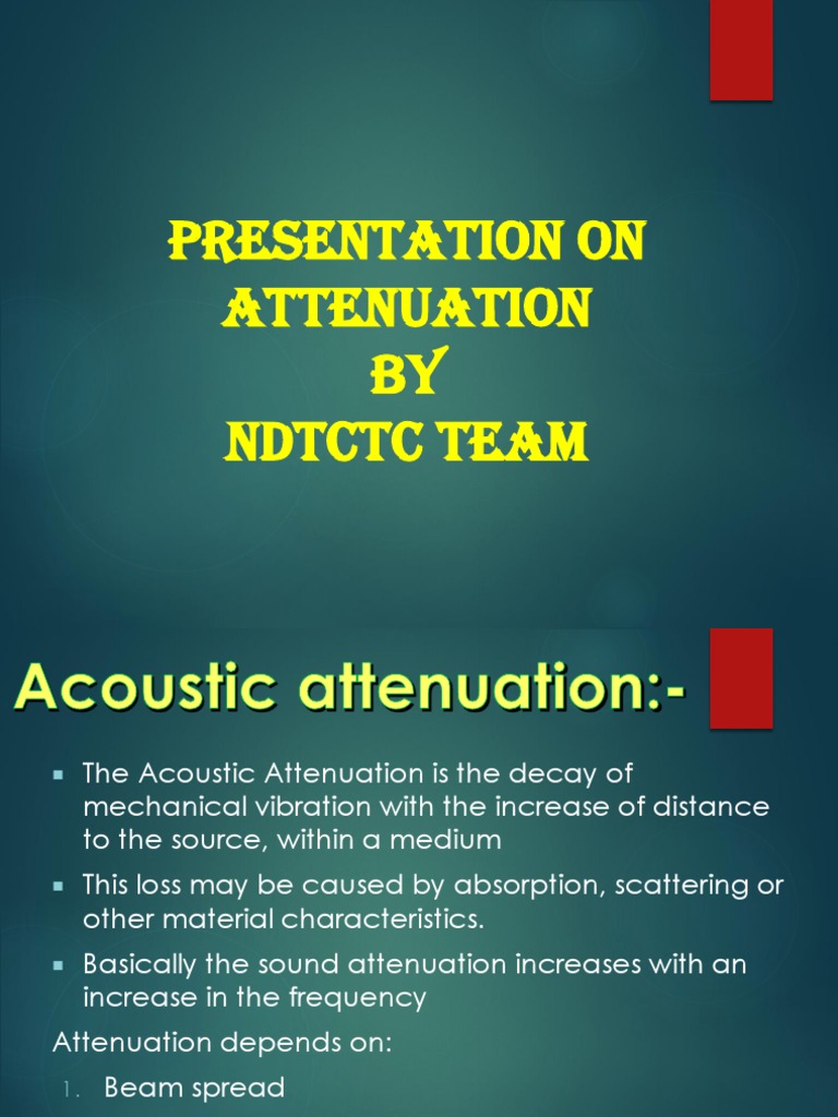 Attenuation PDF Attenuation Decibel